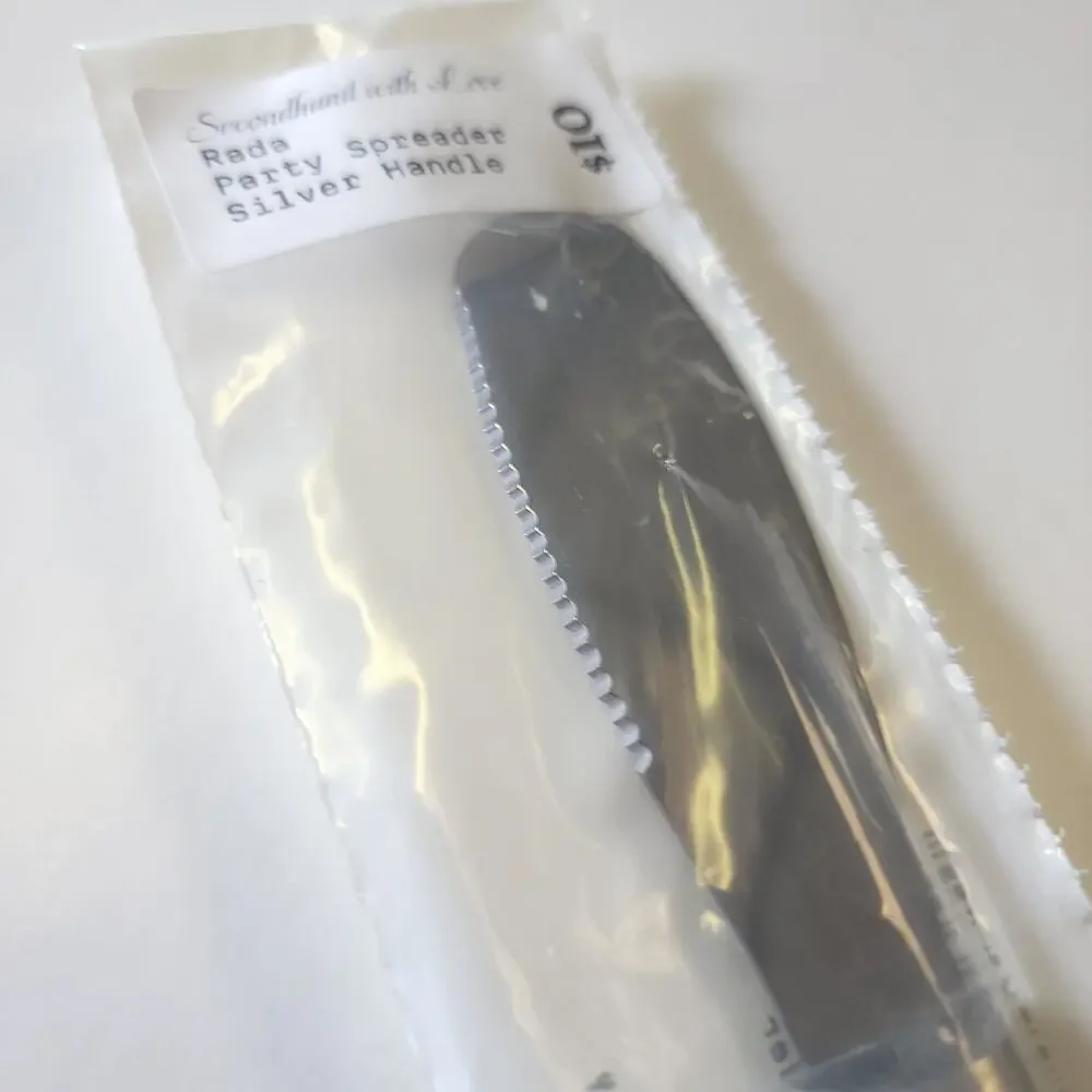 Rada Party Spreader Knife Silver Handle New in Package​​